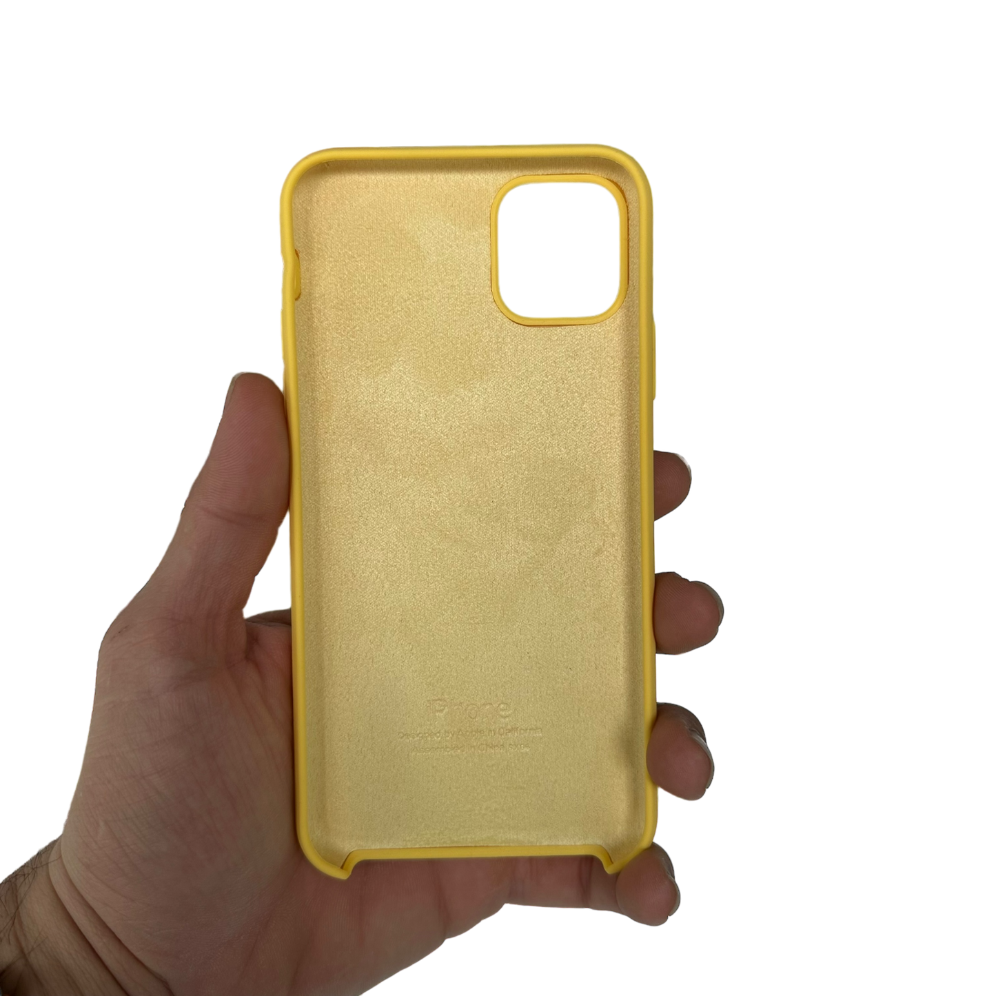 Carcasa de Silicona Premium para iPhone - Amarilla