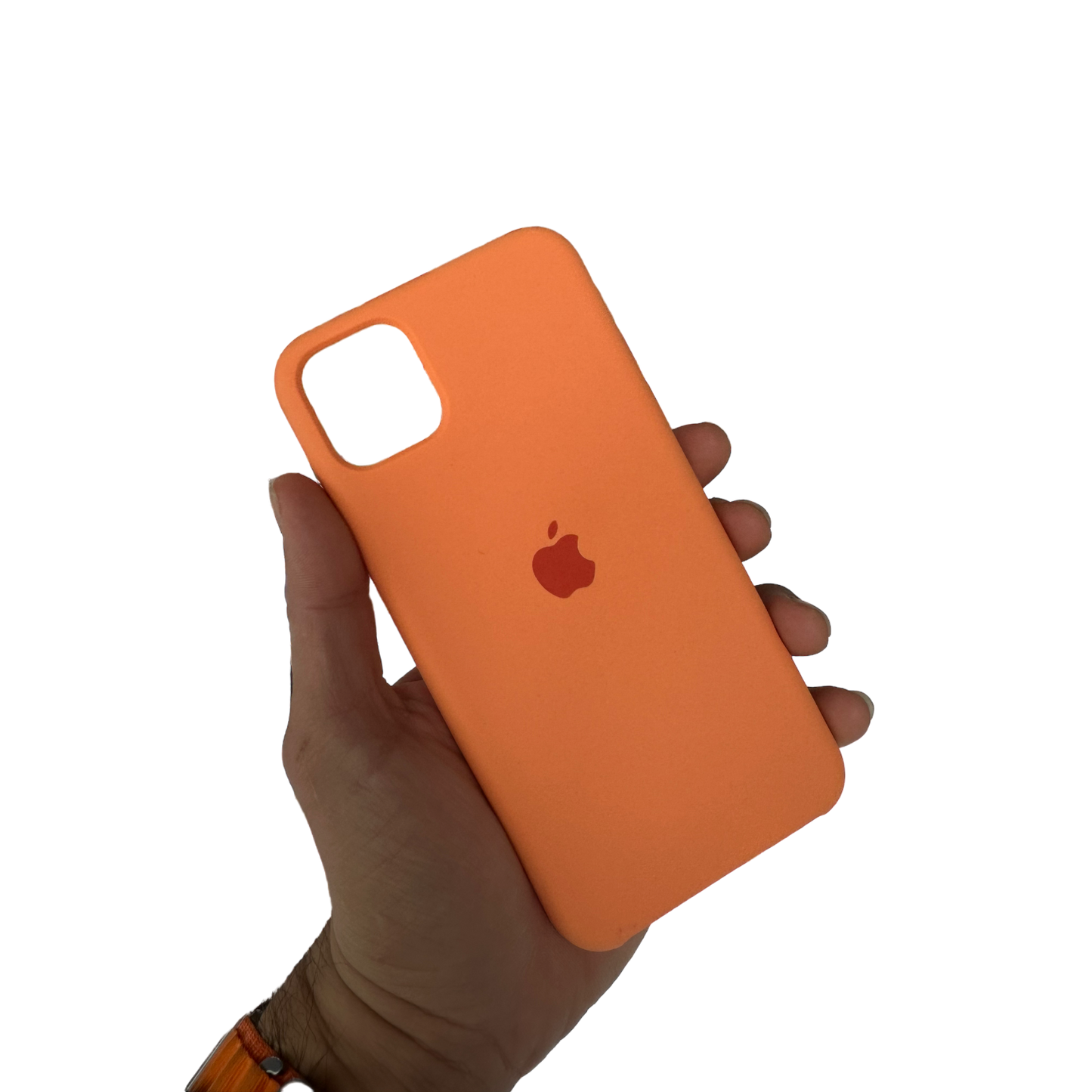 Carcasa de Silicona Premium para iPhone - Naranja