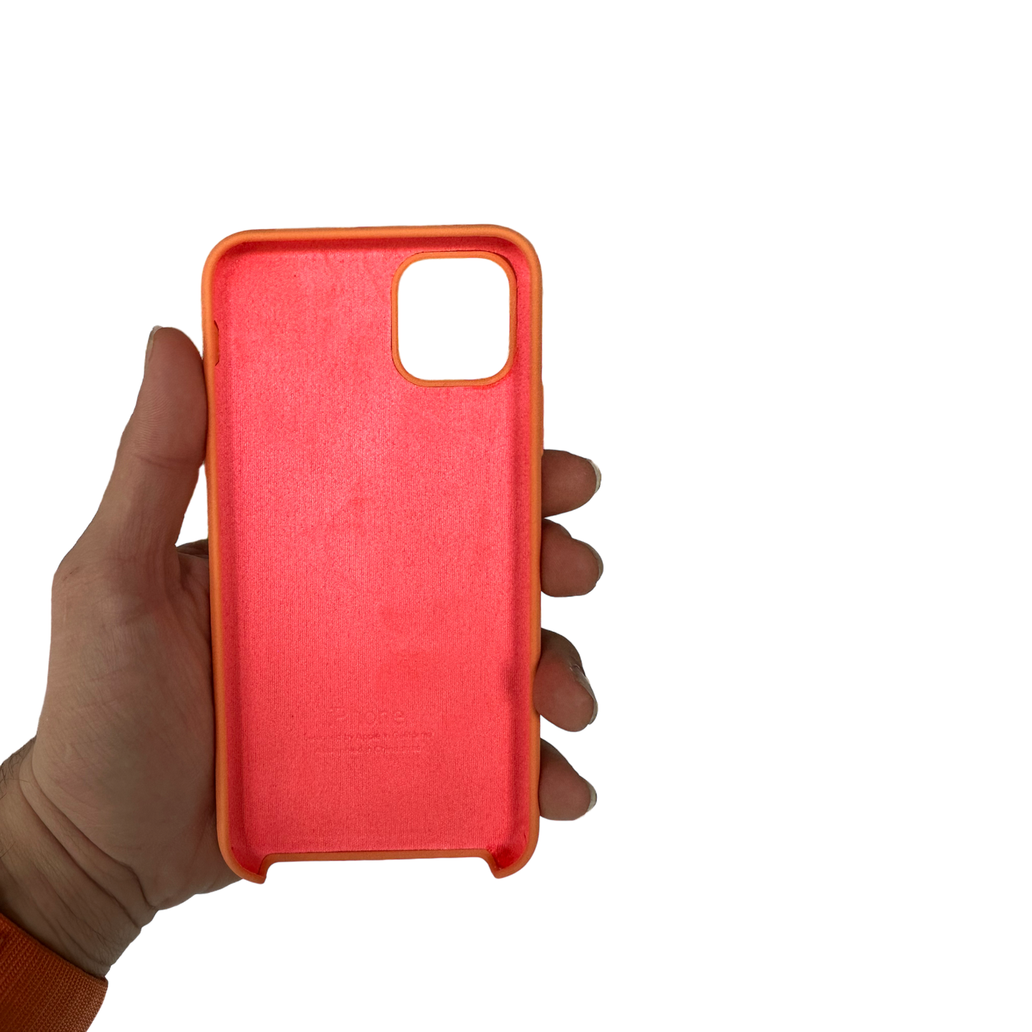 Carcasa de Silicona Premium para iPhone - Naranja
