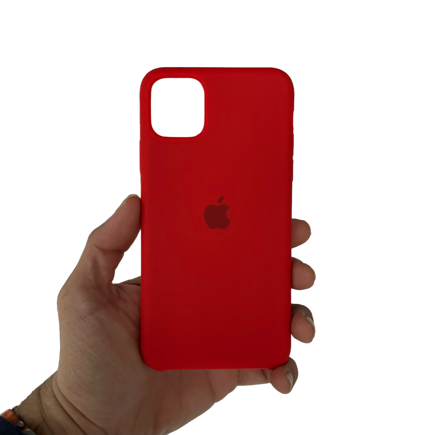 Carcasa de silicona en color rojo para iPhone 11, 11 Pro y 11 Pro Max