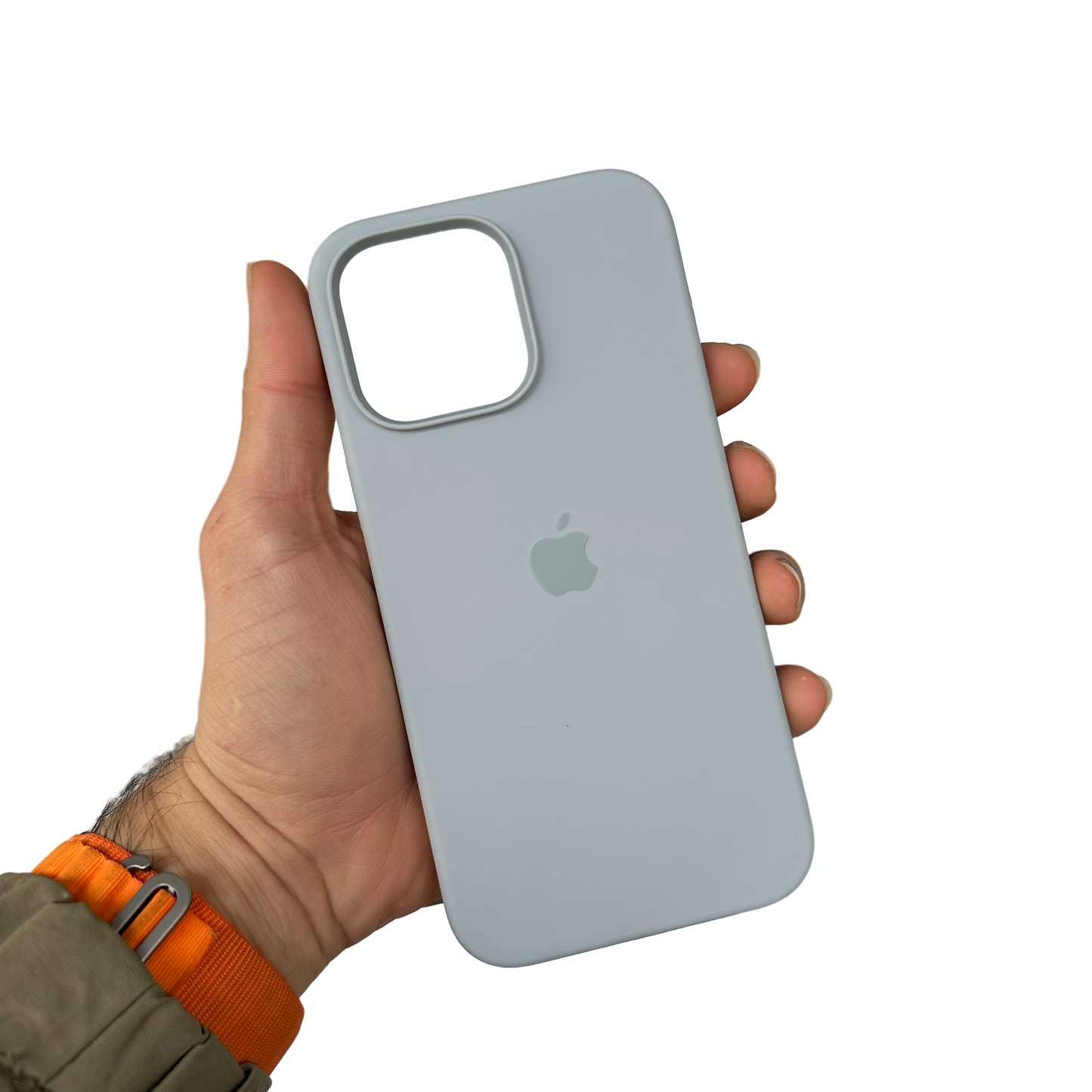 Carcasa de Silicona Premium para iPhone - Azul Acero
