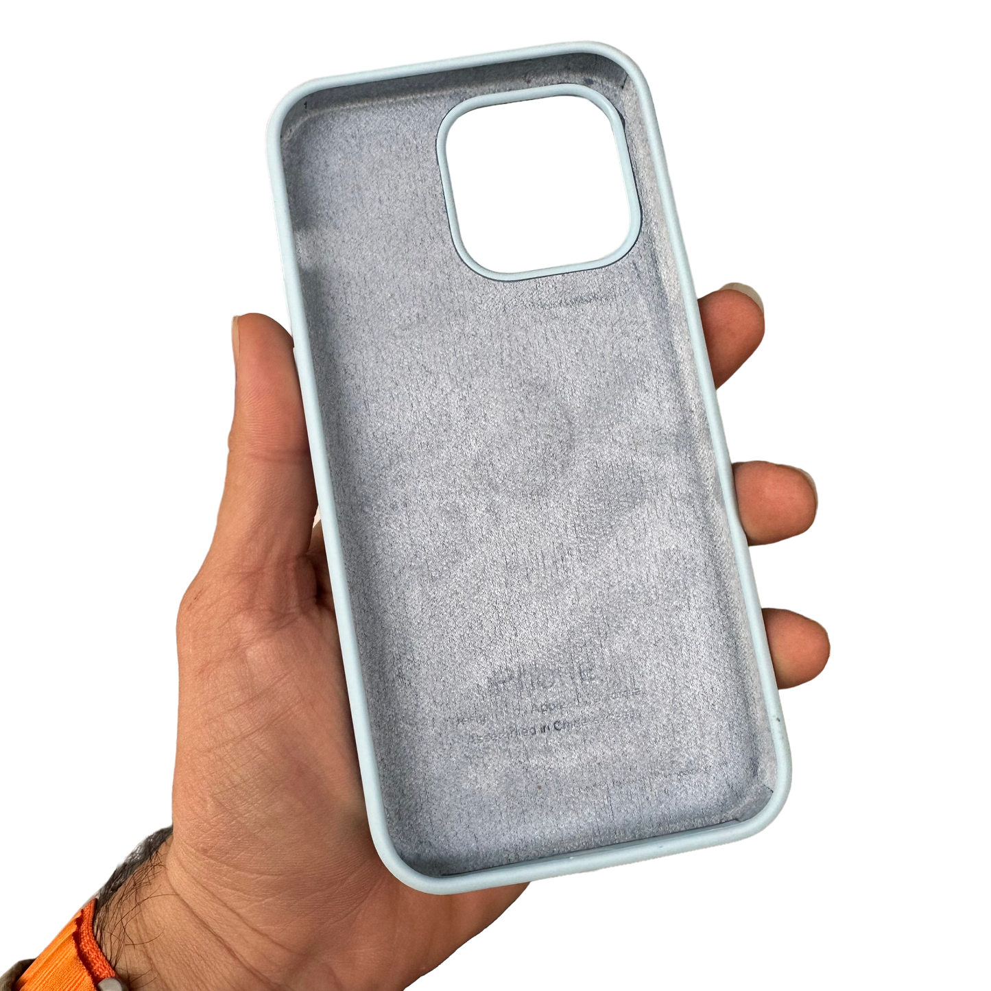 Carcasa de Silicona Premium para iPhone - Azul Claro