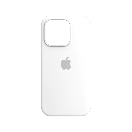 Carcasa de Silicona Premium para iPhone - Blanco