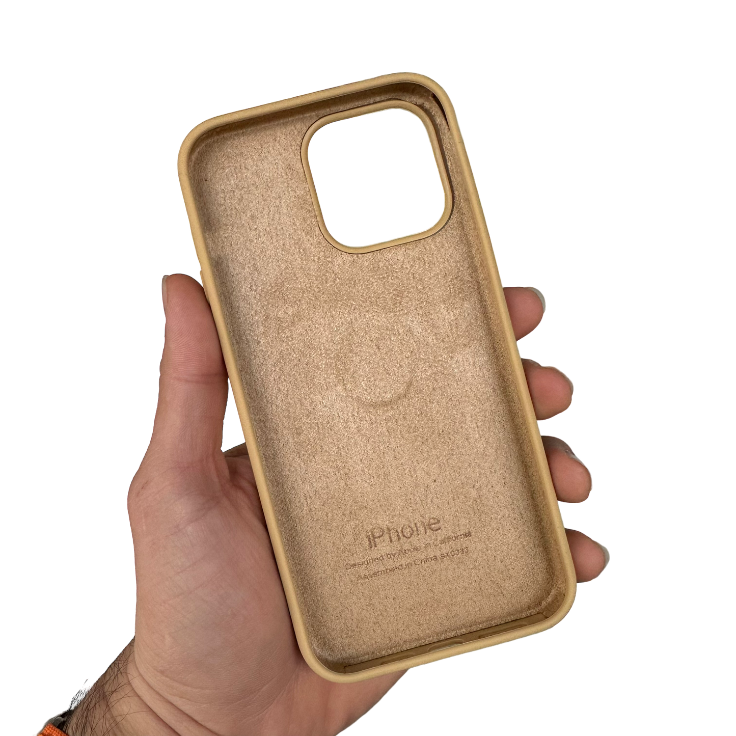 Carcasa de Silicona Premium para iPhone - Caramelo