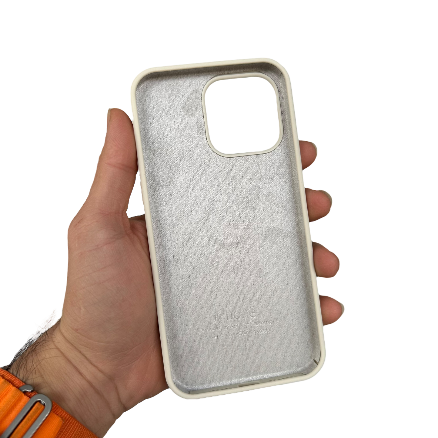 Carcasa de Silicona Premium para iPhone - Hueso