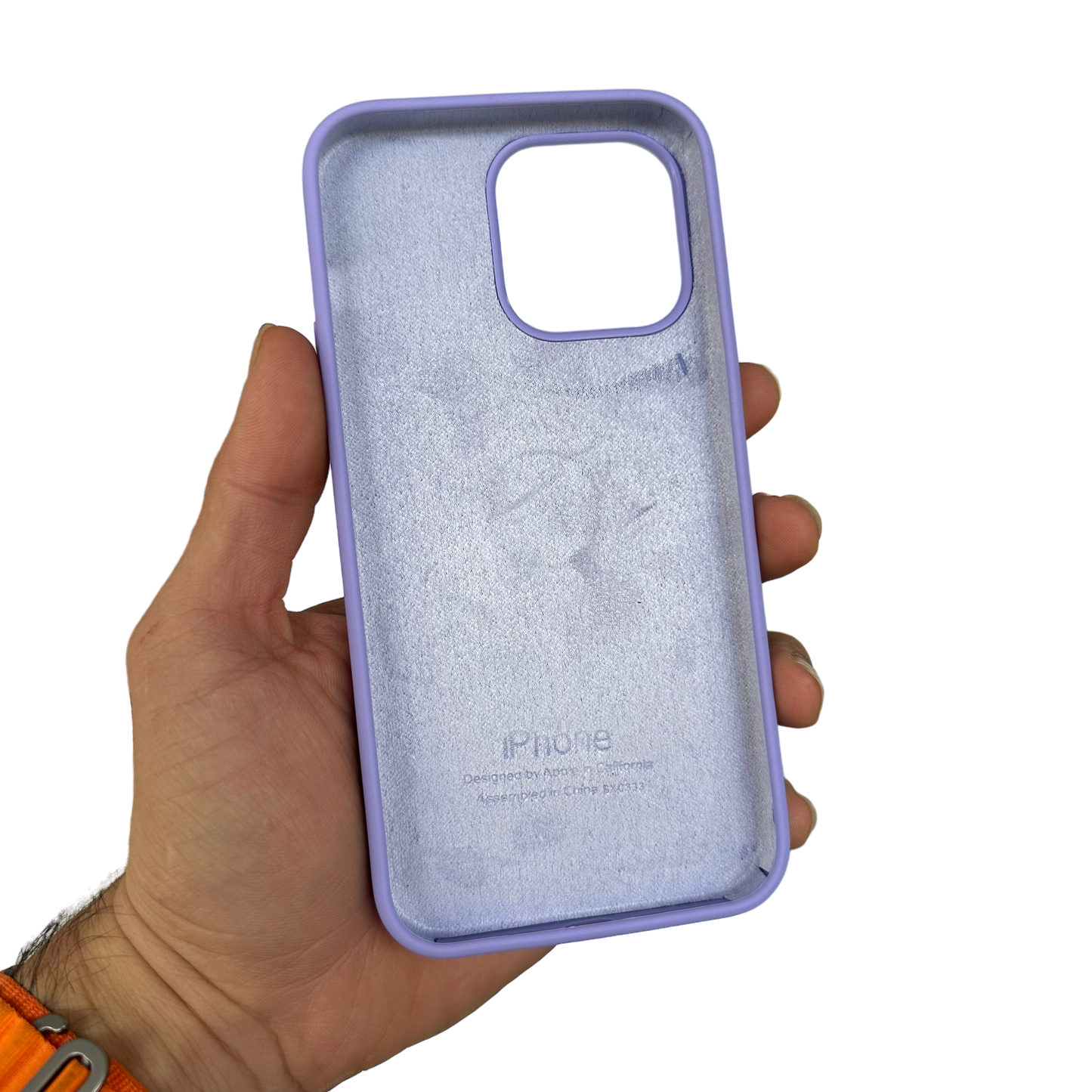 Interior de piel de durazno en la carcasa de silicona