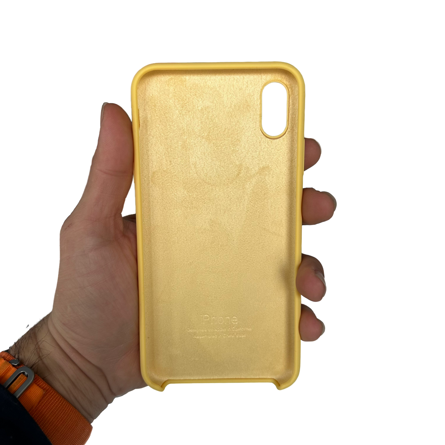 Carcasa de Silicona Premium para iPhone - Amarilla