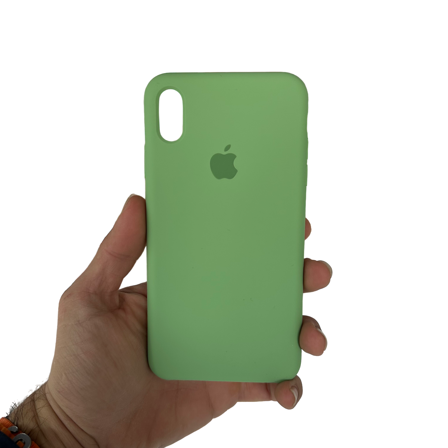 Carcasa de Silicona Premium para iPhone - Verde Claro