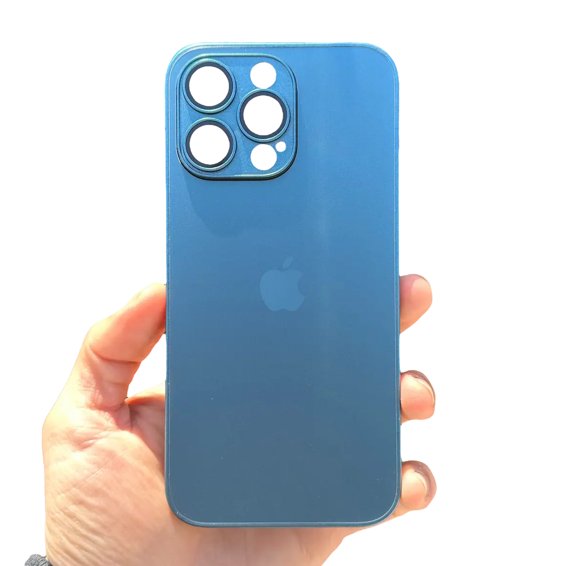 Carcasa Slim Glass con MagSafe: Azul Pacífico
