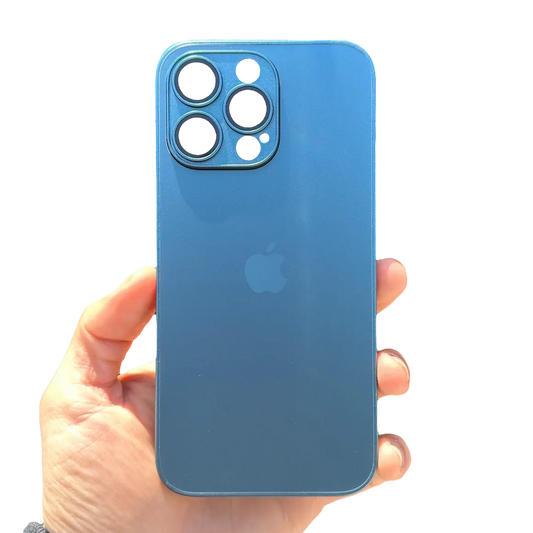 Carcasa Slim Glass con MagSafe: Azul Pacífico