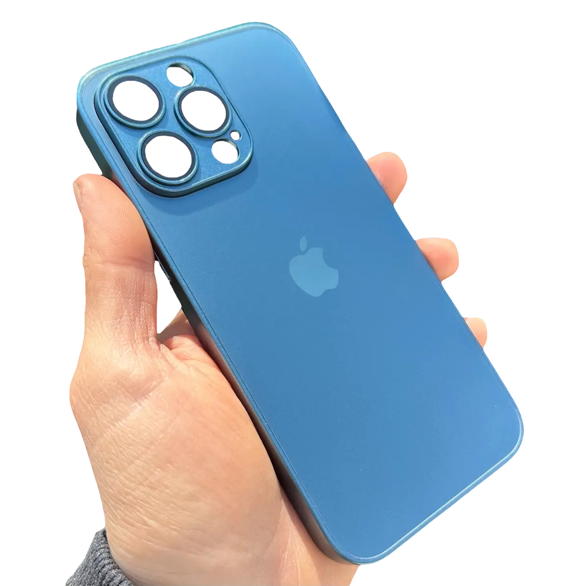 Carcasa Slim Glass con MagSafe: Azul Pacífico
