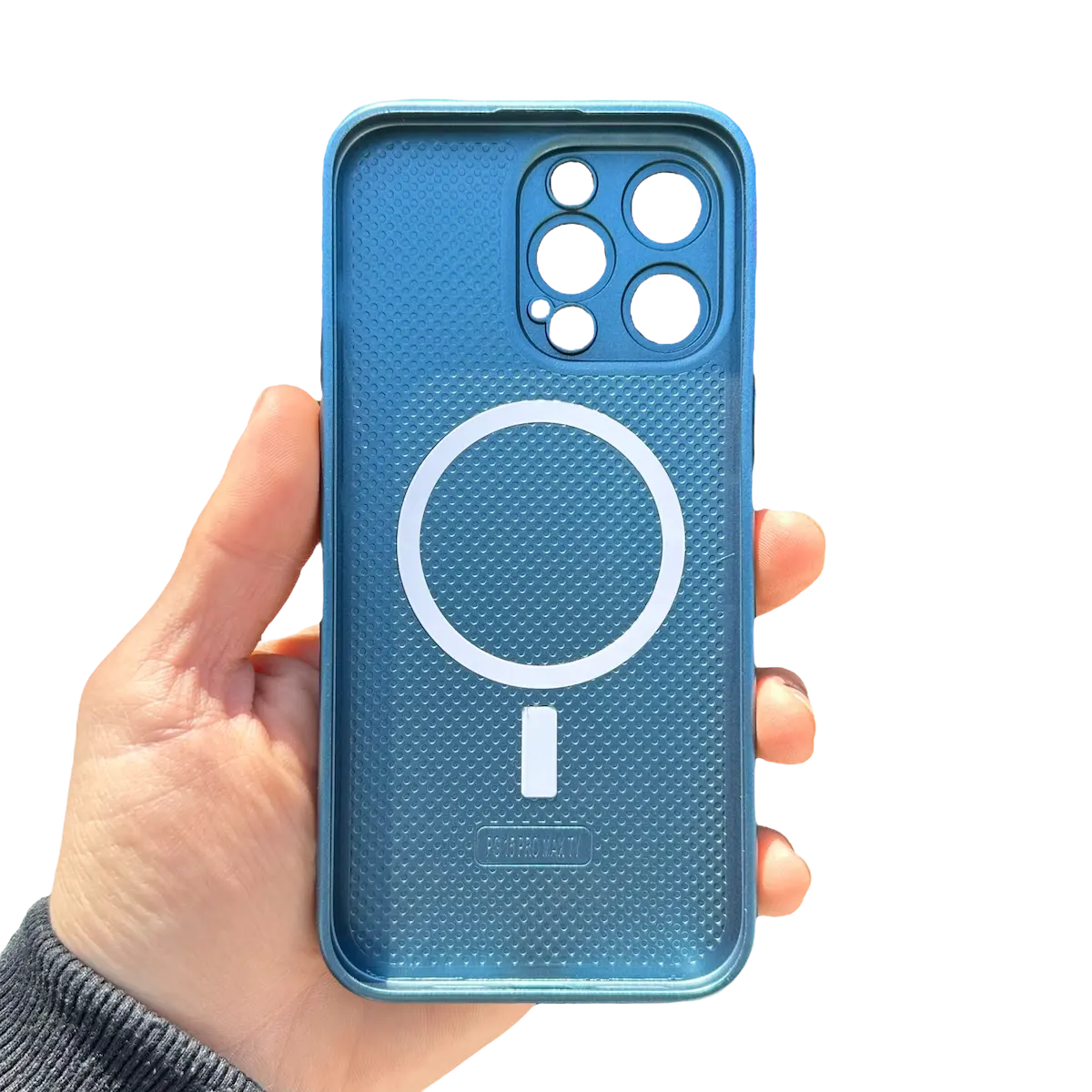 Carcasa Slim Glass con MagSafe: Azul Pacífico