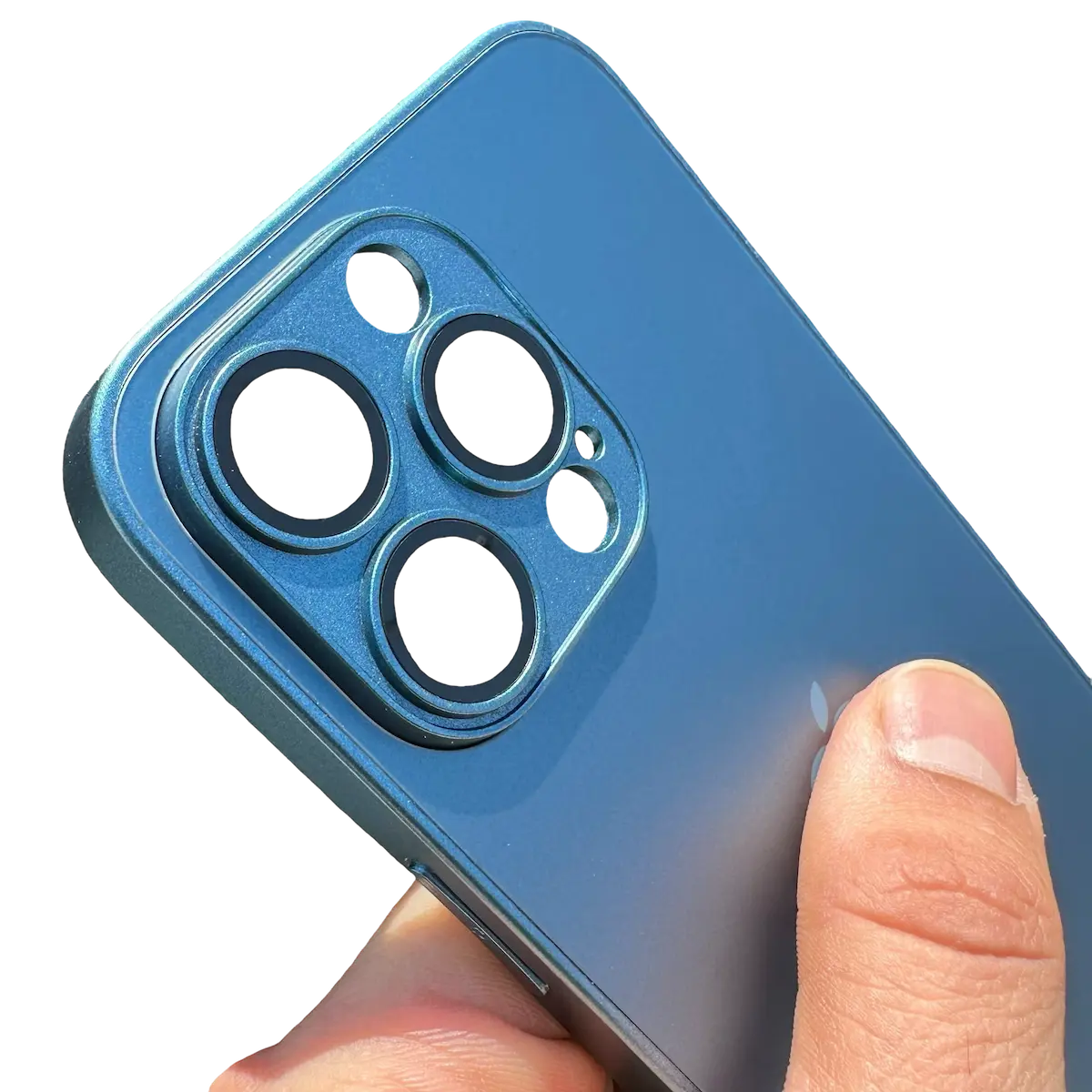 Carcasa Slim Glass con MagSafe: Azul Pacífico