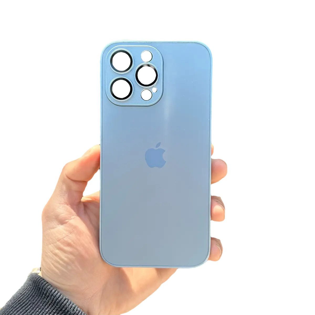 Carcasa Slim Glass con MagSafe: Azul Sierra