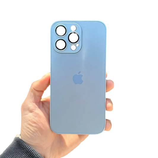 Carcasa Slim Glass con MagSafe: Azul Sierra