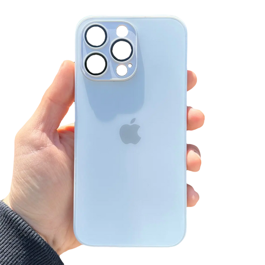 Carcasa Slim Glass con MagSafe: Blanco Perla