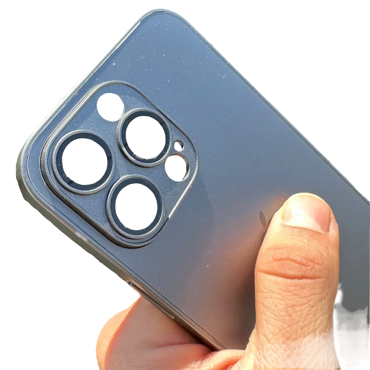 Carcasa Slim Glass con MagSafe: Grafito