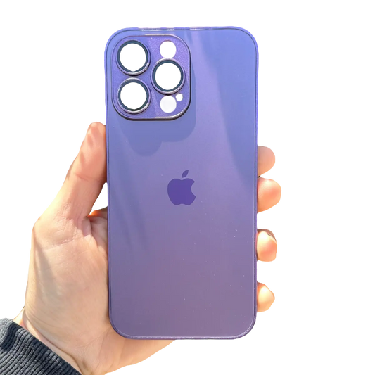 Carcasa Slim Glass con MagSafe: Morado Oscuro