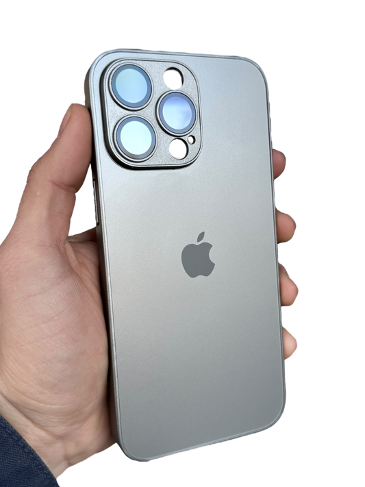 Carcasa Slim Glass con MagSafe: Titanio