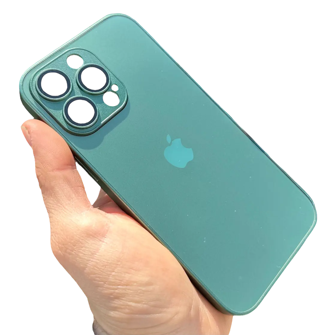 Carcasa Slim Glass con MagSafe: Verde Alpino