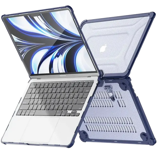 Case Clear antigolpes para Mac - color azul oscuro - Calce ideal en Mac