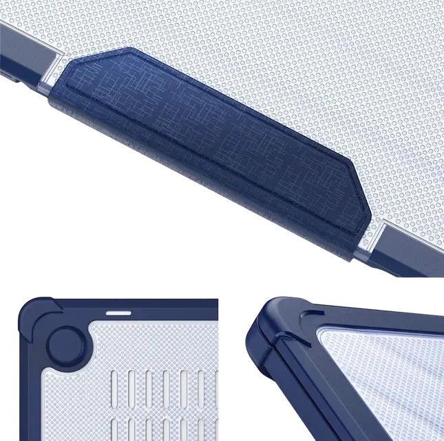 Esquinas reforzadas y soporte de mesa de la funda Clear para Mac - foto referencial