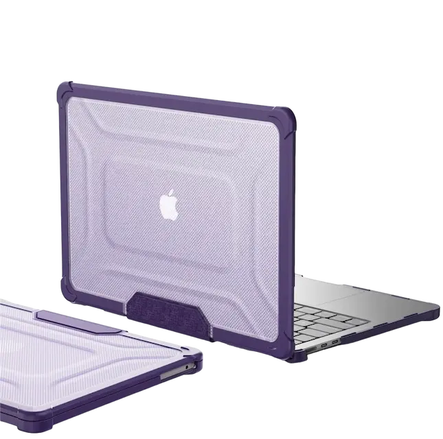 Protector de Mac con esquinas reforzadas color morado