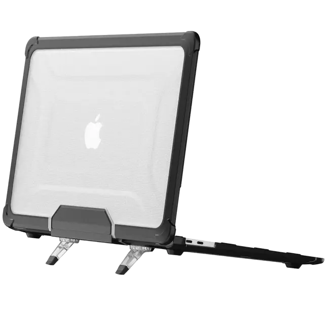 Case trasero para macbook resistente en color negro - esquinas reforzadas