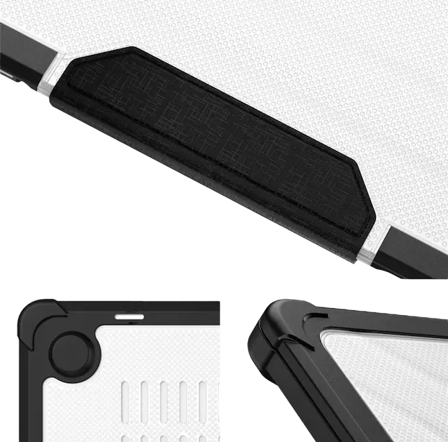 Esquinas reforzadas - apertura en forma de libro de la funda súper resistente para Mac