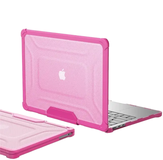 Case resistente para Macbook - color rosada - esquinas reforzadas