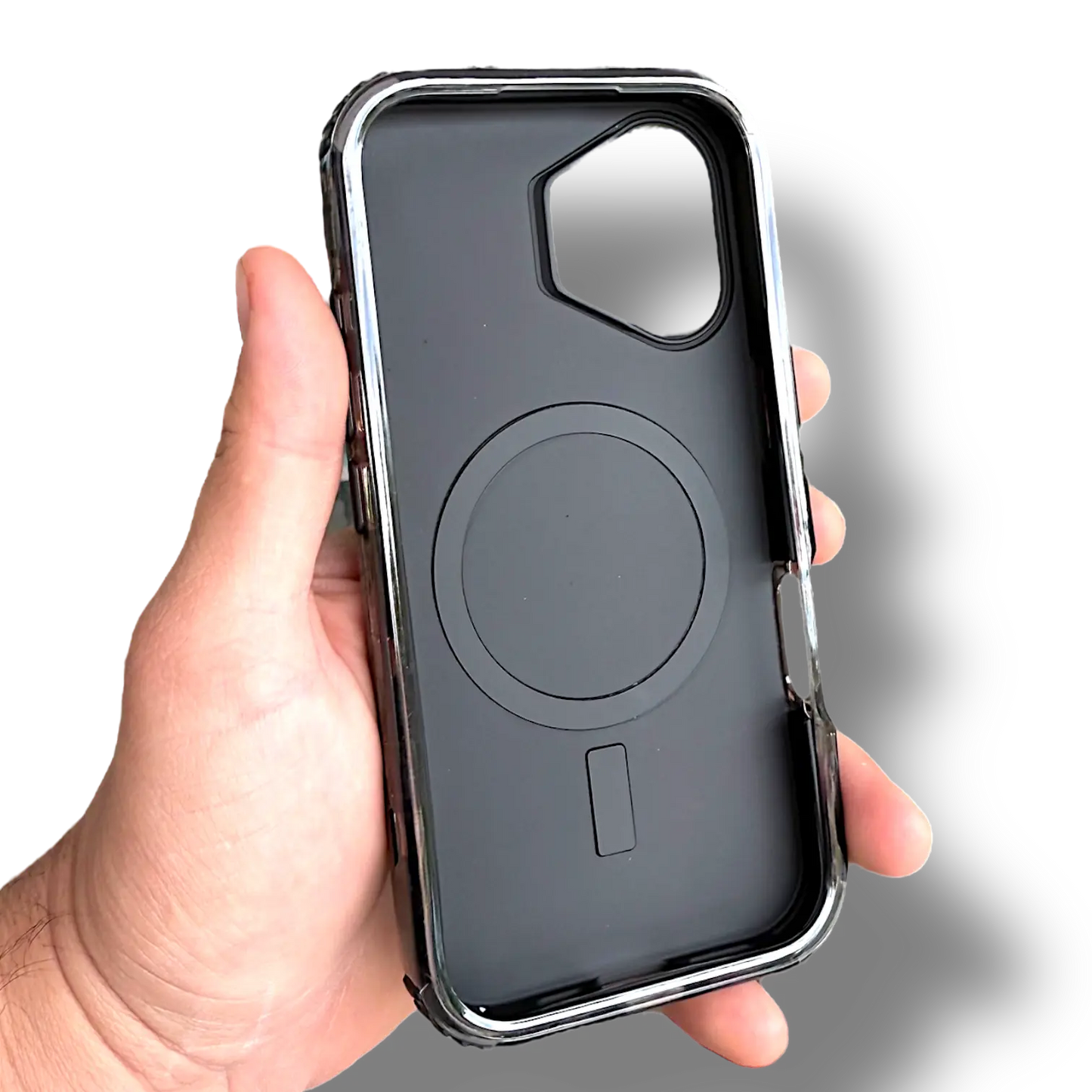 Case en color negro para iPhone - MagSafe interno para mejorar carga