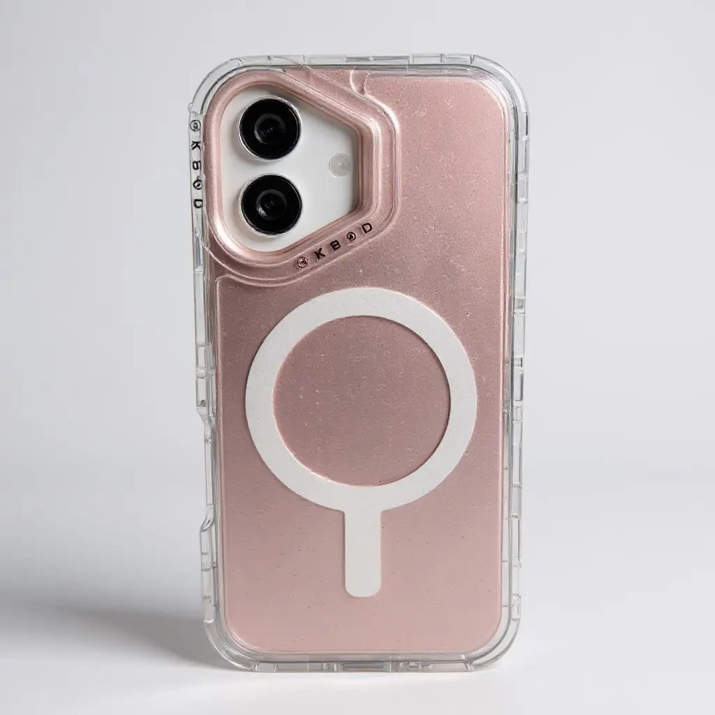 Carcasa Rose Gold metálica con MagSafe iPhone 16 Chile