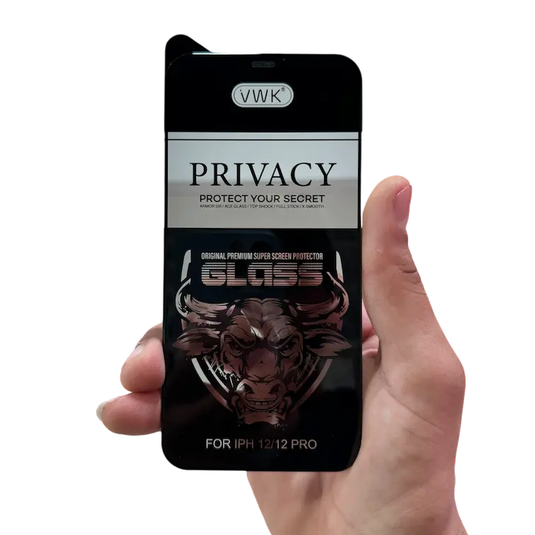 Lámina antiespía para iPhone - vista del modelo de la mica