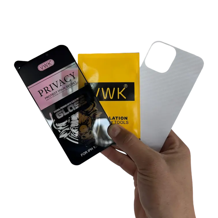 Kit de instalación de la mica protectora antiespía para iPhone