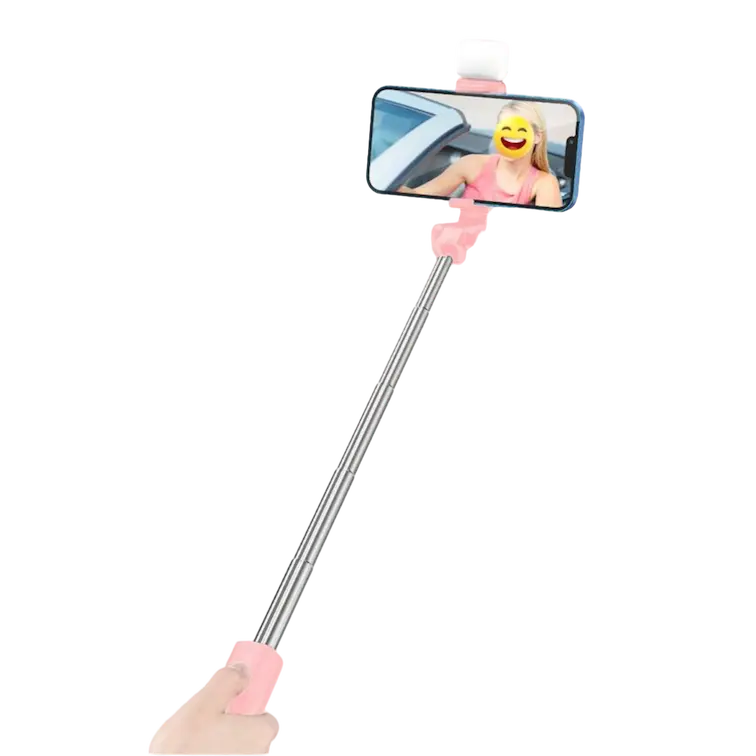 Extensión del palo selfie para fotos y videos - extensión máxima de 75cm