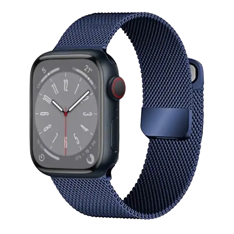 Correa para Apple Watch en color azul oscuro - modelo Milanese Loop