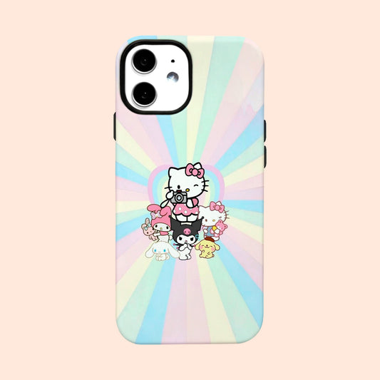 Carcasa Rainbow Kitty para iPhone