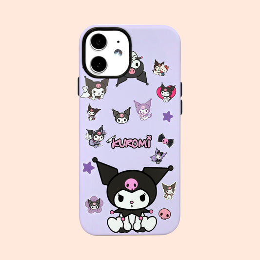 Carcasa Kuromi Stickers para iPhone