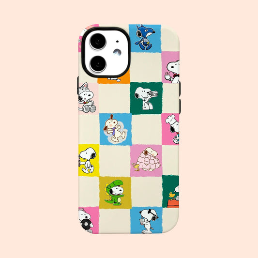 Carcasa Two Protect para iPhone - Snoopy Collage