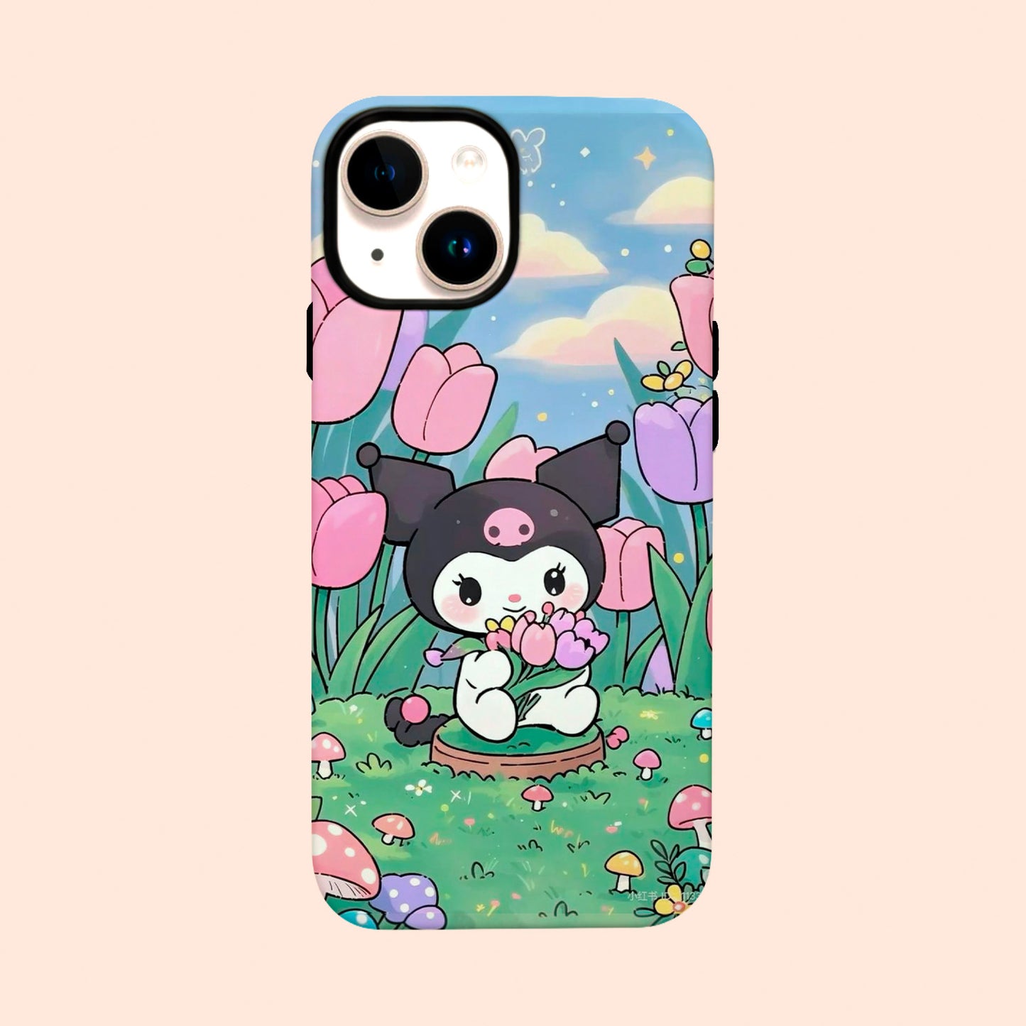 Carcasa Jardín Kuromi para iPhone