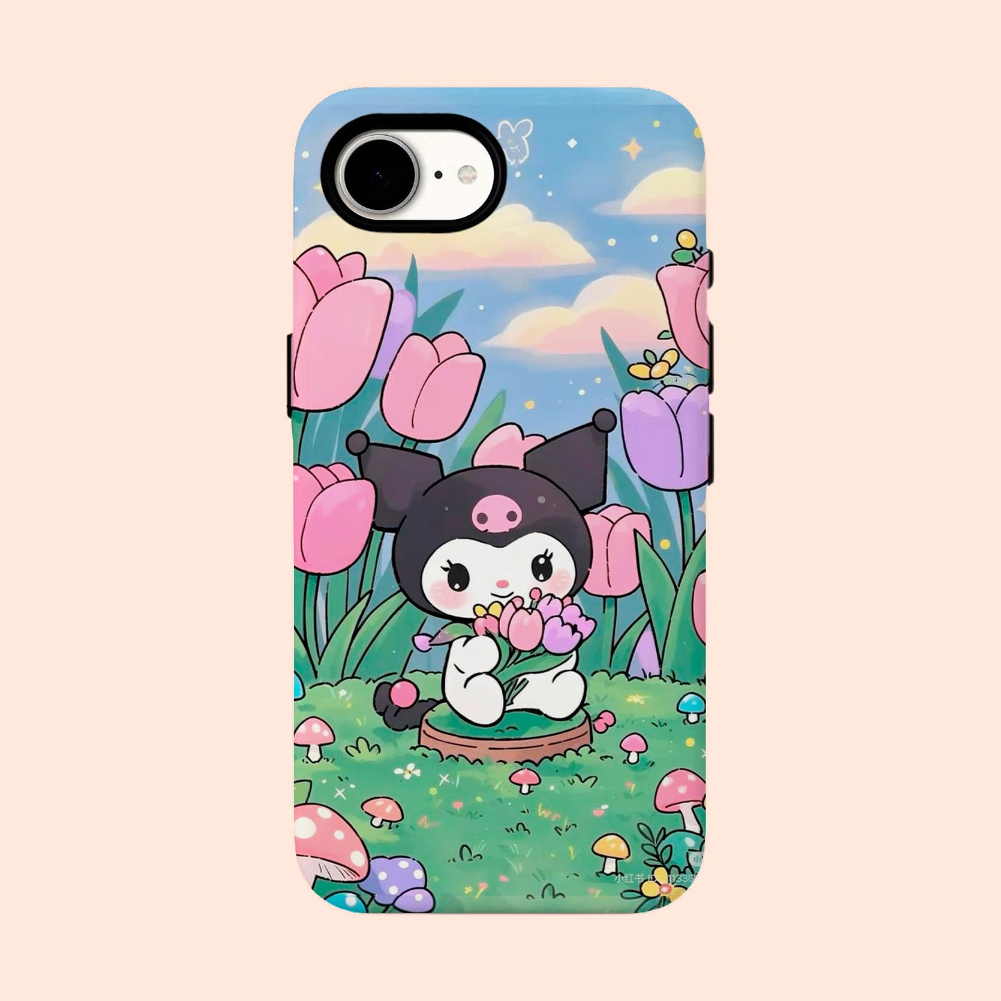 Carcasa Jardín Kuromi para iPhone