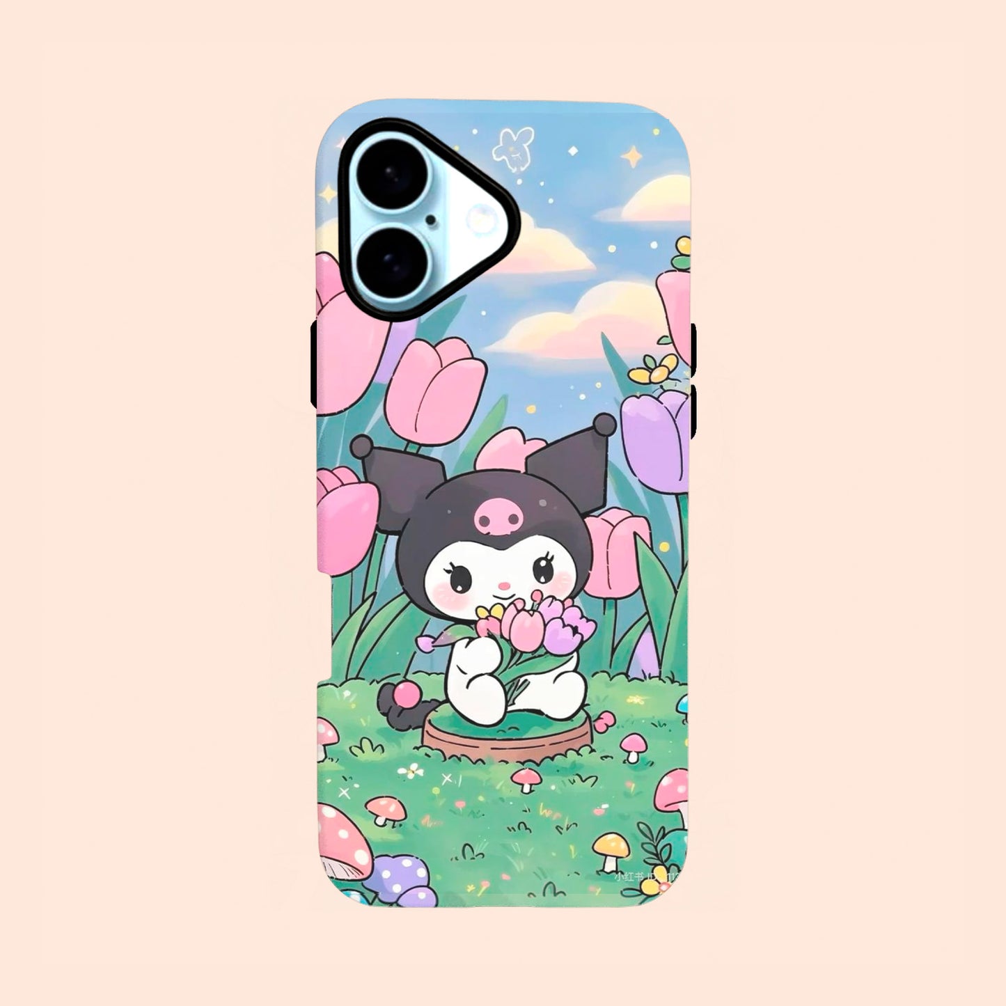 Carcasa Jardín Kuromi para iPhone