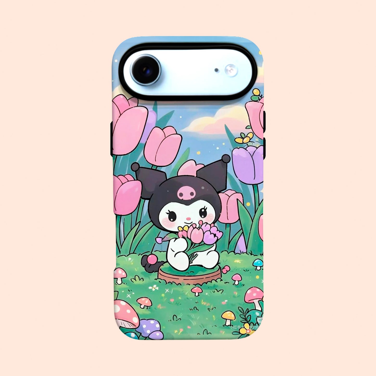Carcasa Jardín Kuromi para iPhone