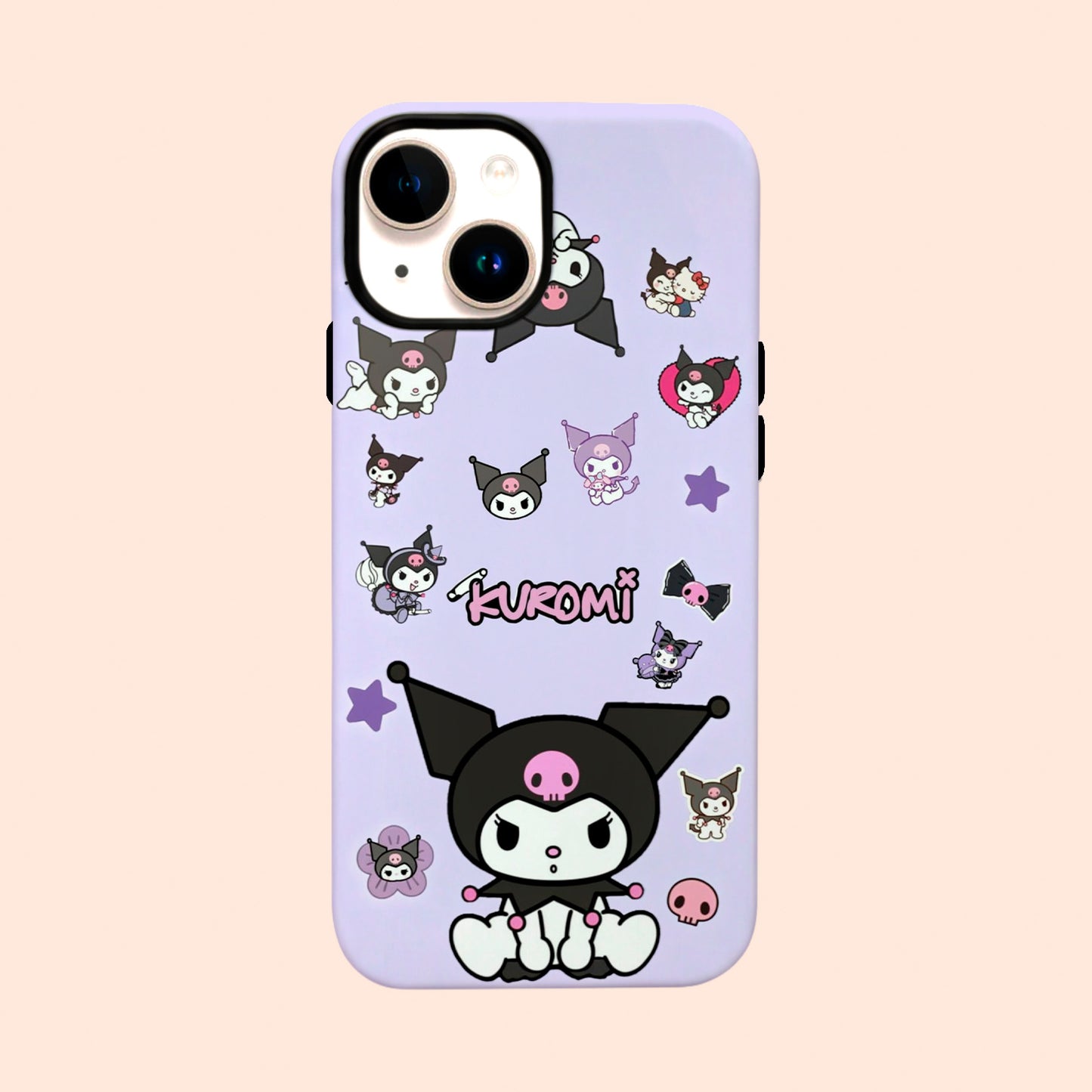 Carcasa Kuromi Stickers para iPhone