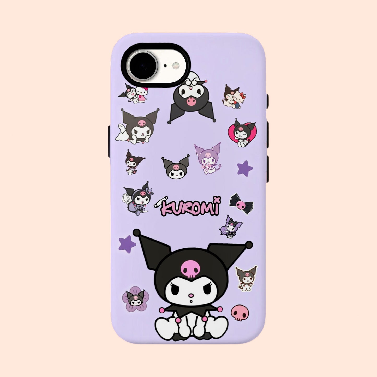 Carcasa Kuromi Stickers para iPhone