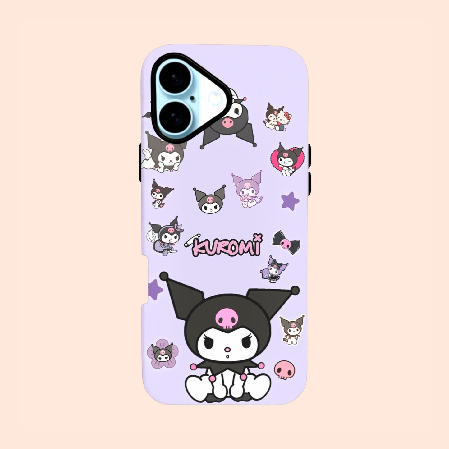 Carcasa Kuromi Stickers para iPhone