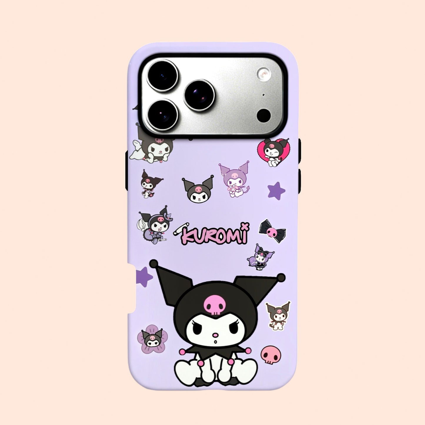 Carcasa Kuromi Stickers para iPhone