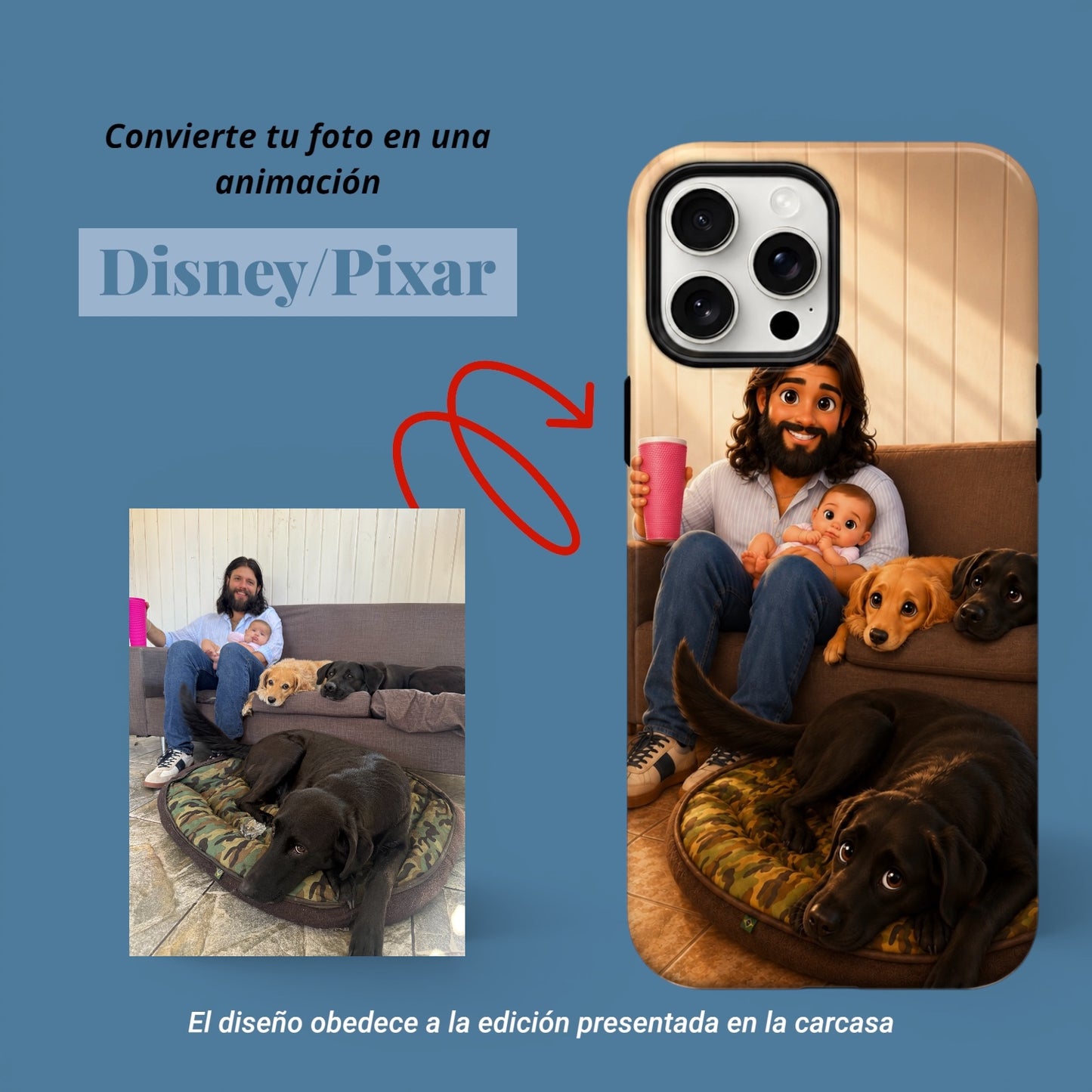 Carcasa Two Protect para iPhone - Diseño Animado