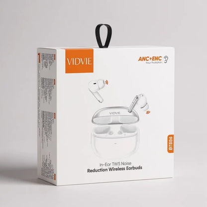 Caja frontal de los auriculares con los detalles del modelo