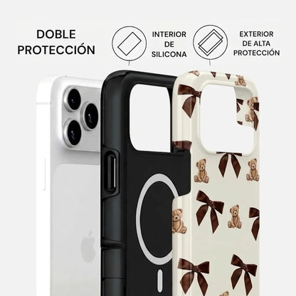 Carcasa Two Protect para iPhone - Bear Cute